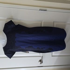 NWT Navy Blue and Black‎ Dress Kardashian Kollection Size XLARGE